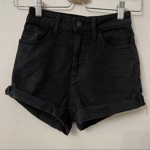 TNA High-Waisted Denim shorts